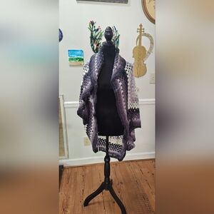 Granny square cocoon shrug
